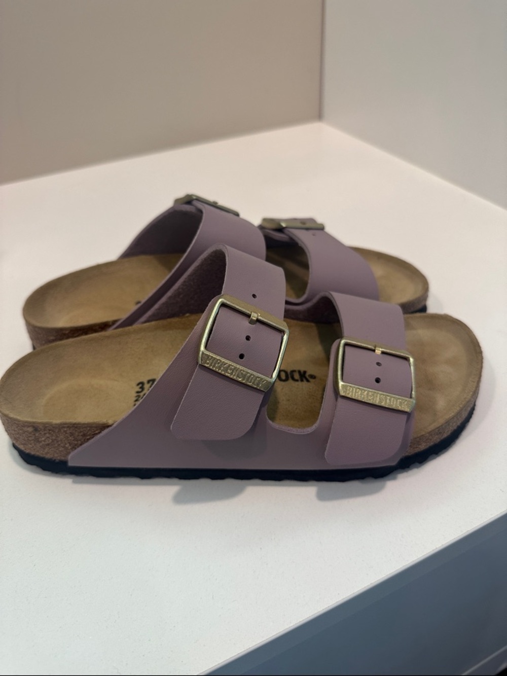 Birkenstock Two-Strap Arizona Sandals in Mauve